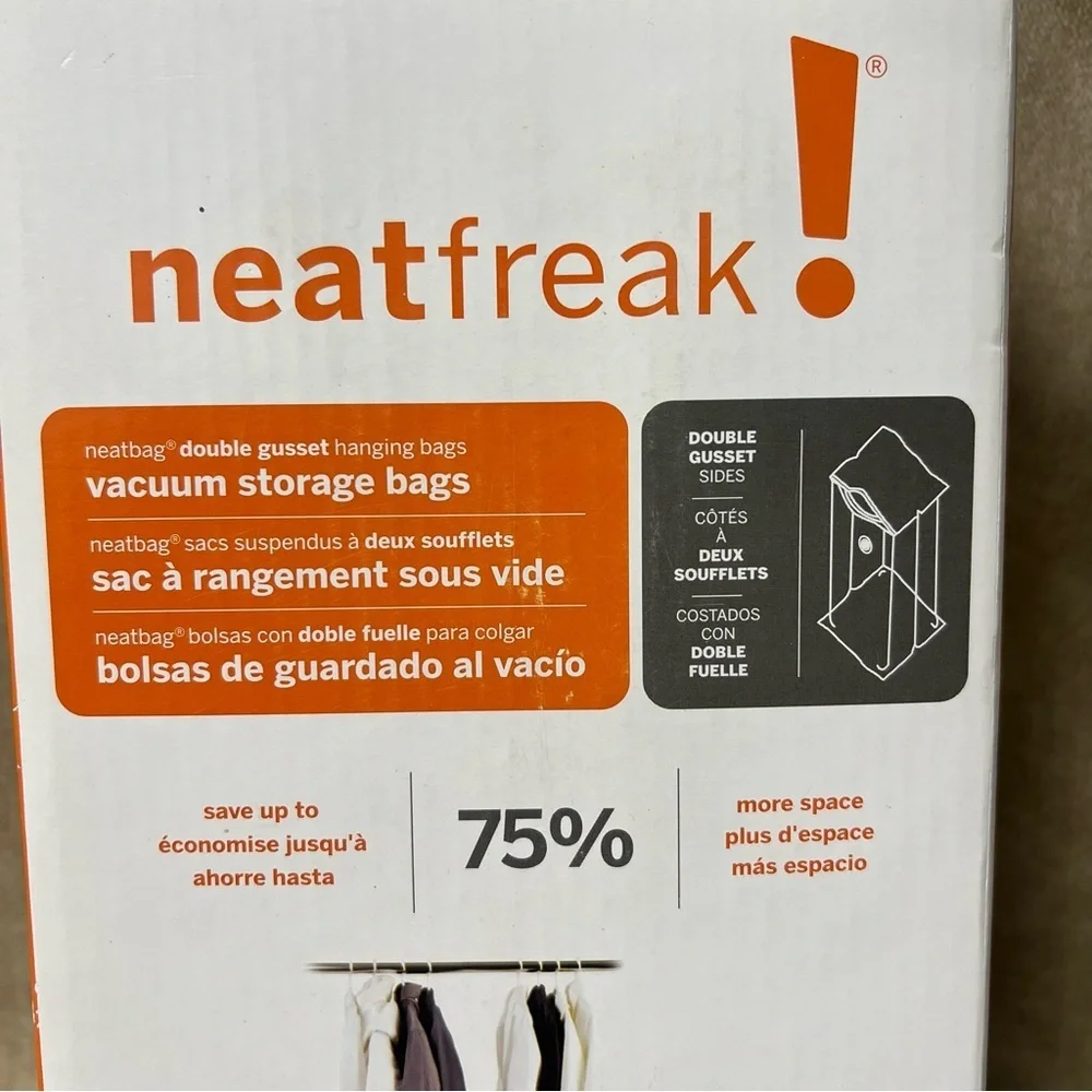 NeatFreak! vacuum clear storage bags